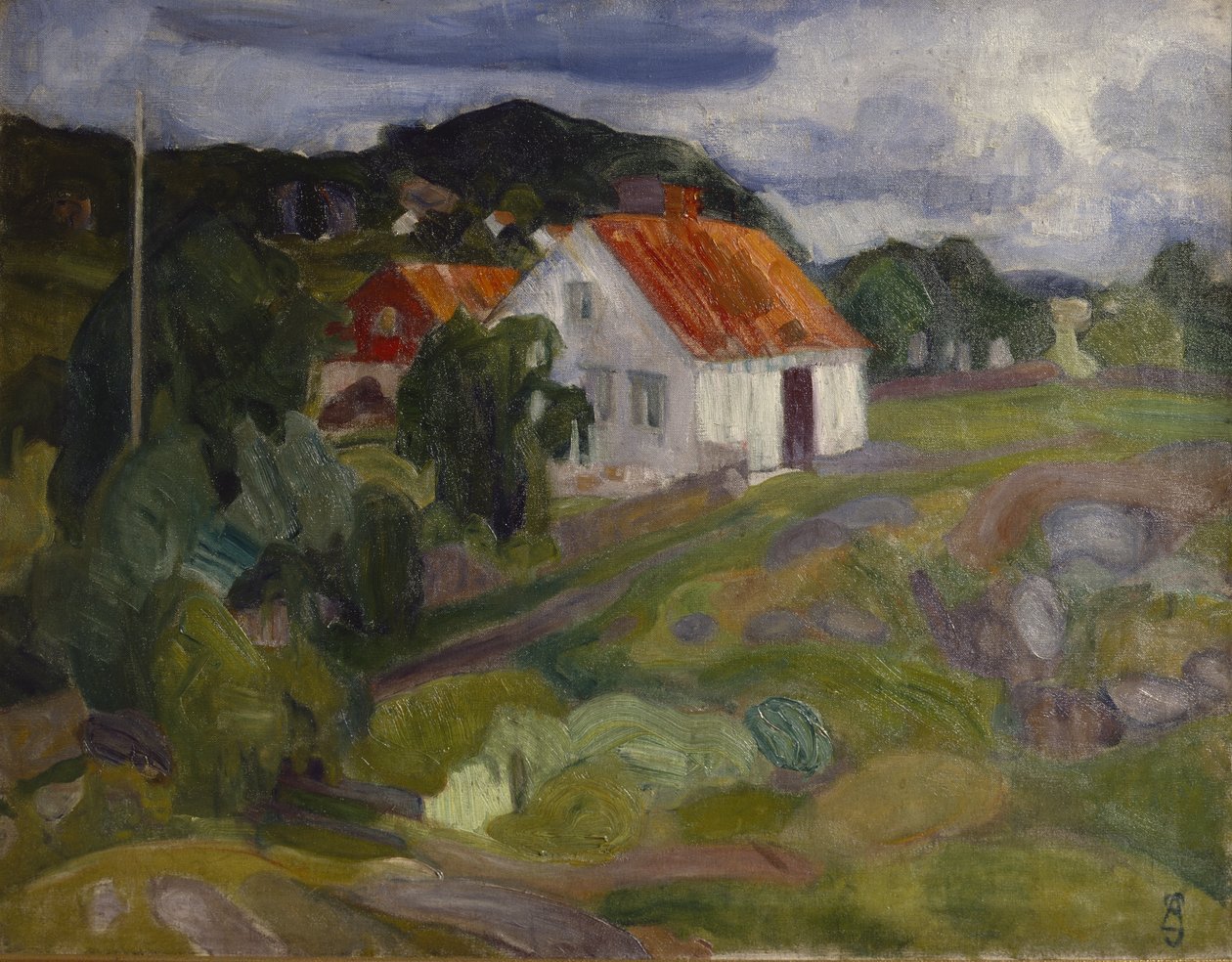 Vrengen, Nøtterøy (olej na płótnie) autorstwa Brynjulf Larsson