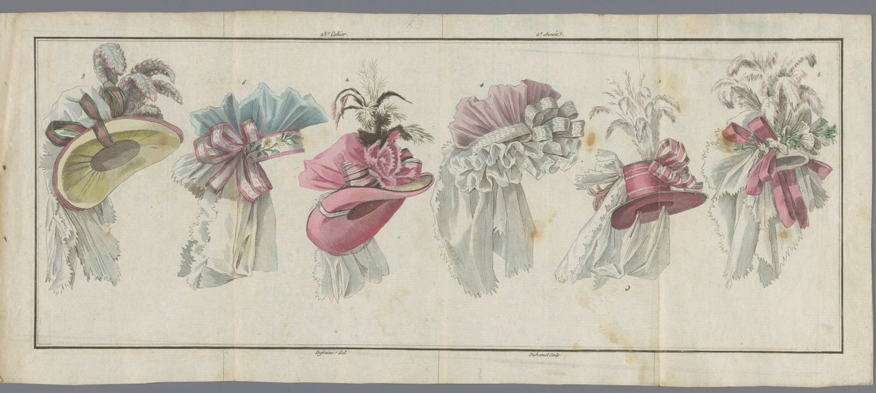 Magazyn Nowej Francuskiej i Angielskiej Mody, 20 lipca 1787, 25. zeszyt, 2. rok autorstwa Buisson