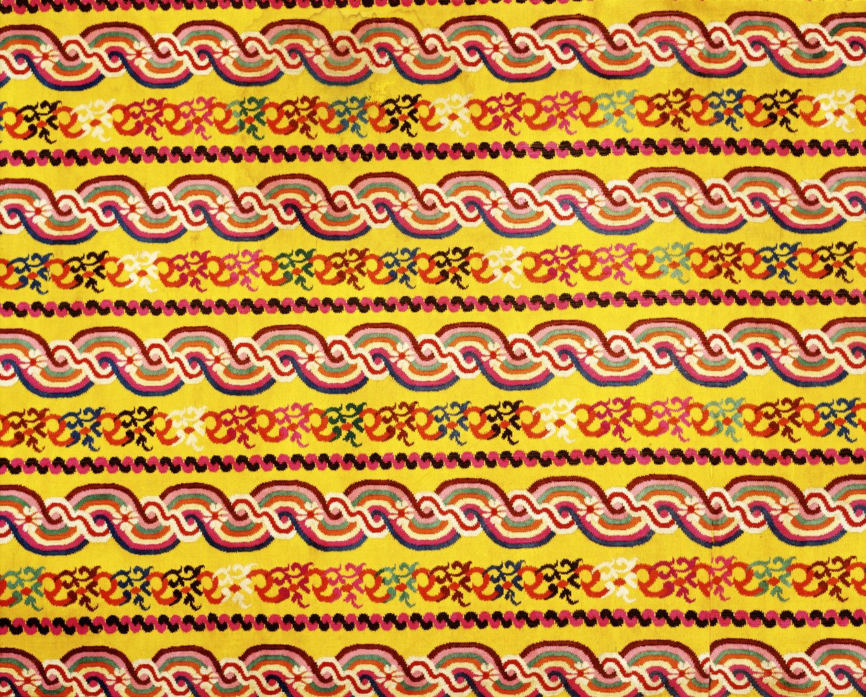 Projekt tkaniny (tekstylia) autorstwa Burmese School