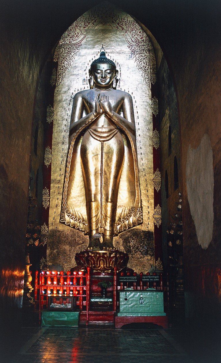 Kakusanda, jeden z Buddów w świątyni Ananda, Bagan (Pagan), Myanmar (Birma) autorstwa Burmese School