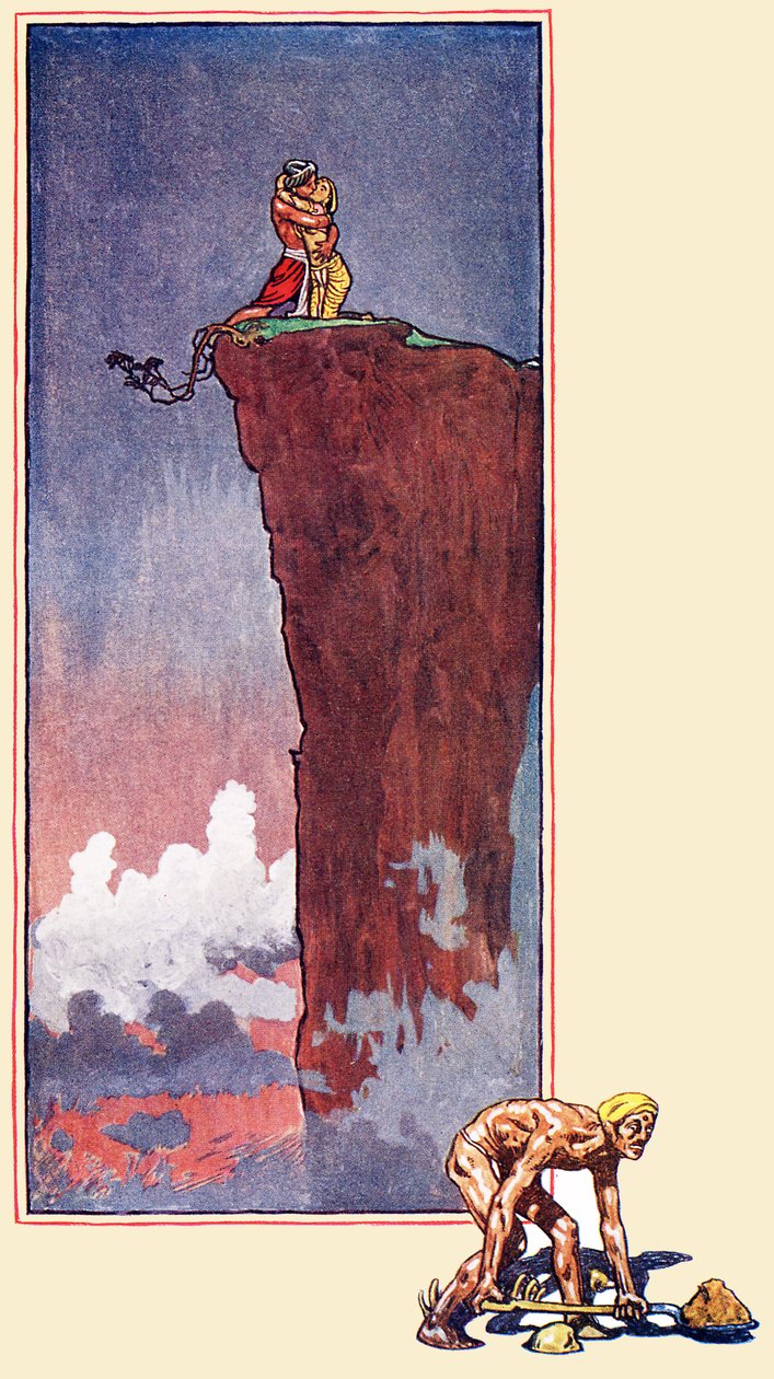 „Pieśń głodu”, wiersz z Ogrodu Kamy. autorstwa Byam Shaw