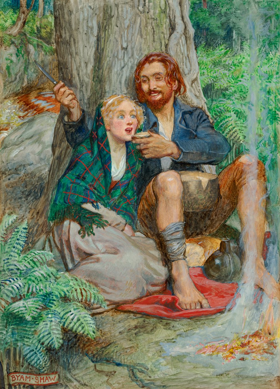Człowiek Gaberlunzie autorstwa Byam Shaw