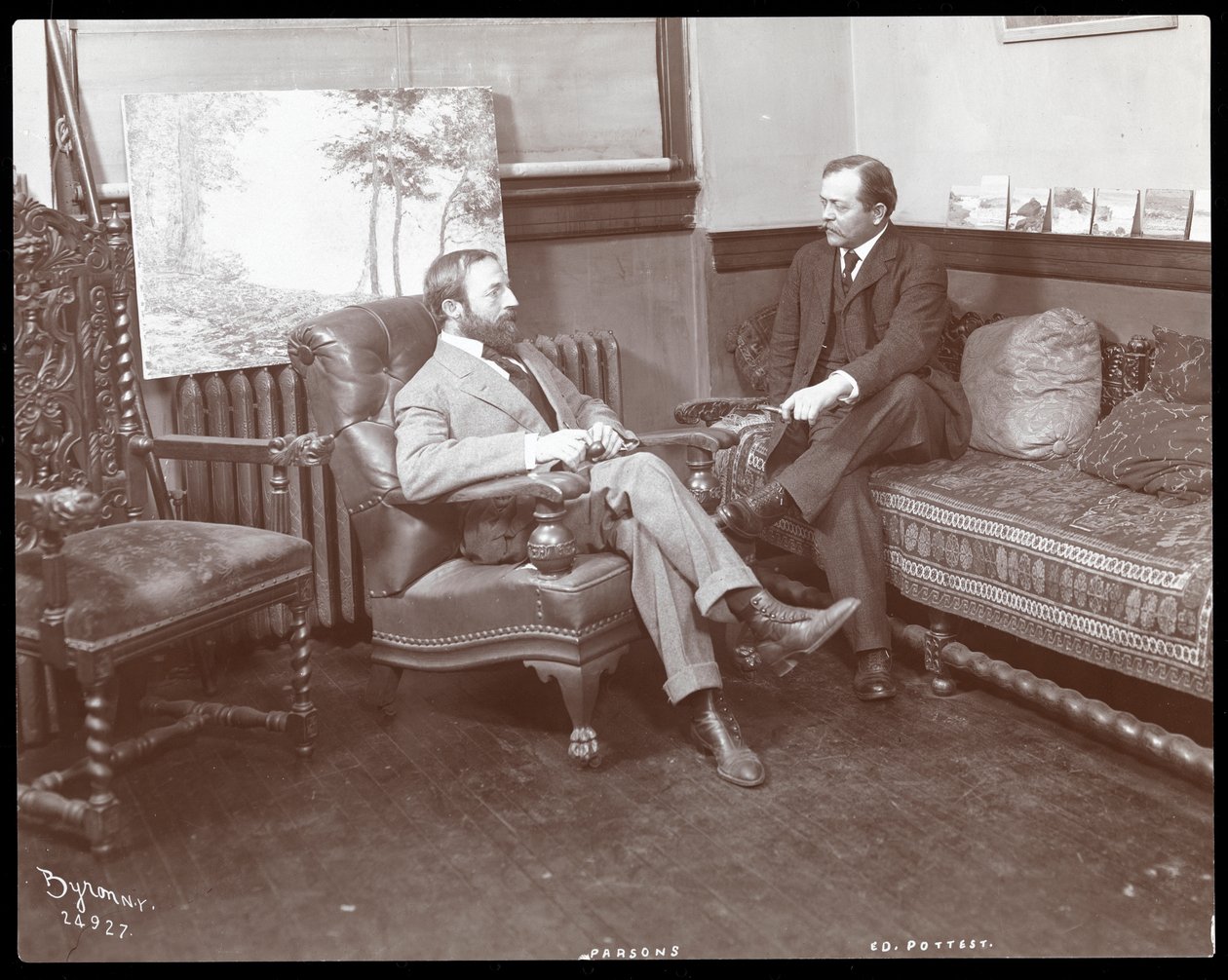 Artyści Parsons i Ed Pottest, 1907 (srebrny odbitka żelatynowa) autorstwa Byron Company