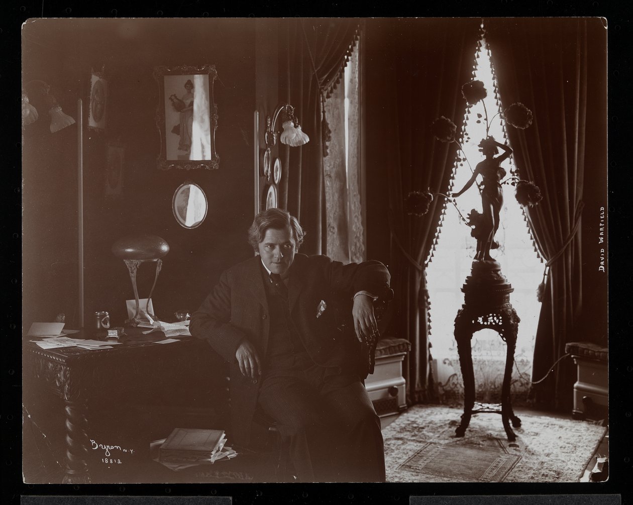 David Warfield, 1904-05 (srebrny odbitka żelatynowa) autorstwa Byron Company