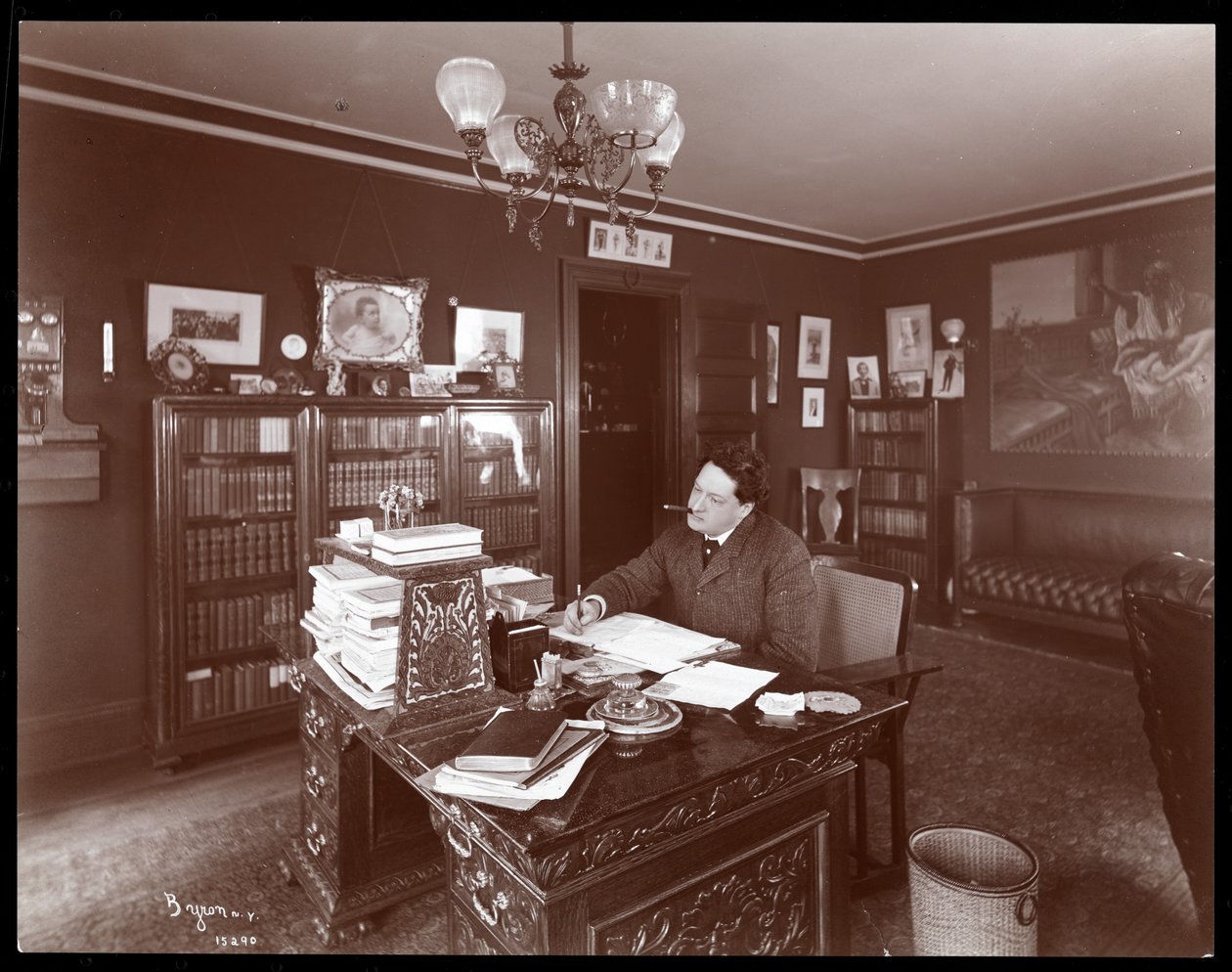 Edgar Smith, 1902-3 (srebrny odcisk żelatynowy) autorstwa Byron Company