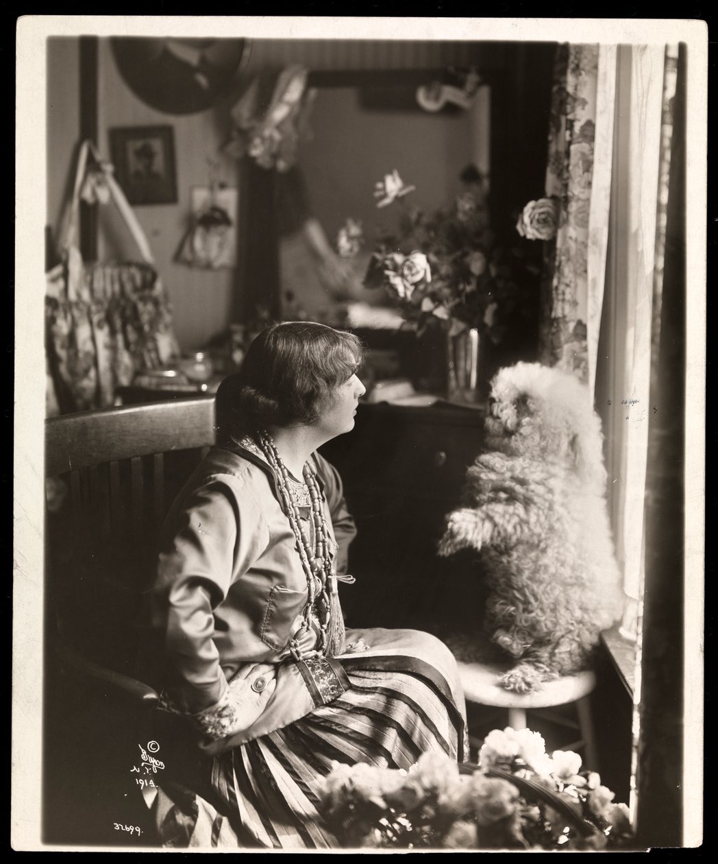 Florence Reed (srebrny nadruk żelatynowy) autorstwa Byron Company