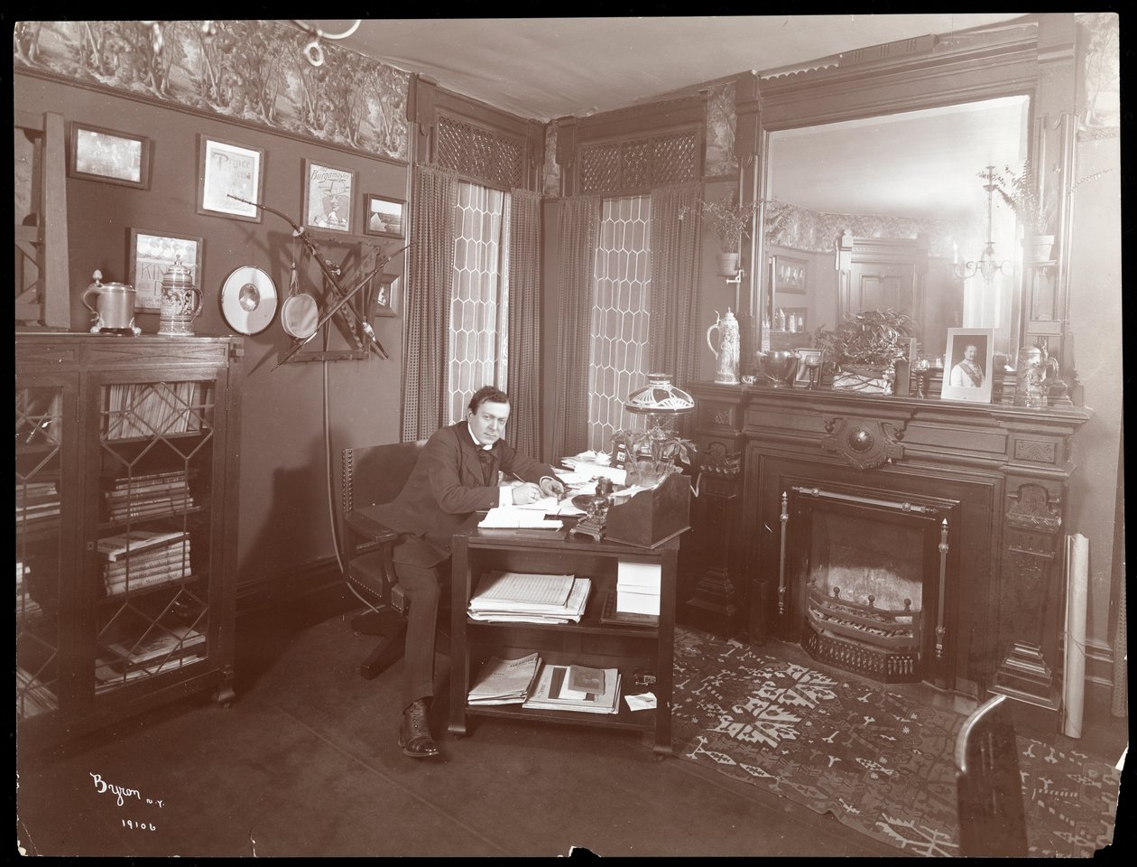 Gustav Luders, 1904-5 (srebrny odbitka żelatynowa) autorstwa Byron Company