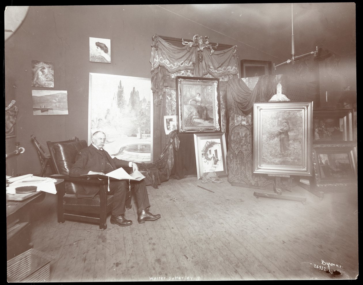 Ira David Sankey, 1896-8 (srebrny odbitka żelatynowa) autorstwa Byron Company