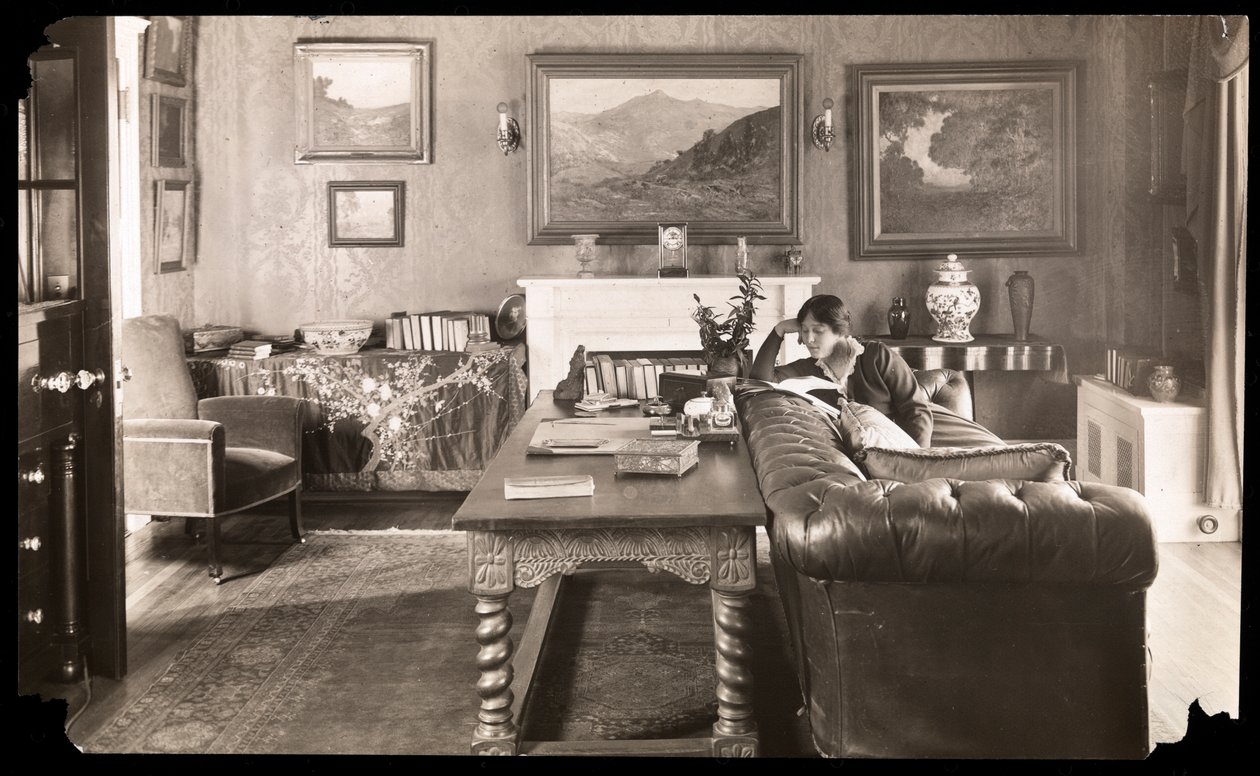 Margaret Illington w domu, 1900 (srebrny odbitka żelatynowa) autorstwa Byron Company