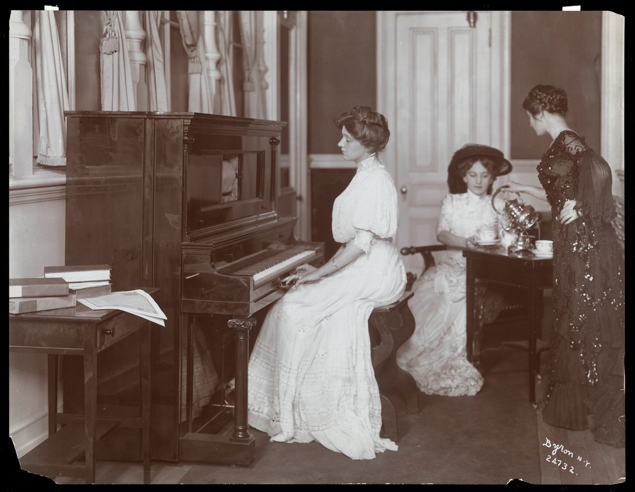 Recital pianistyczny, Nowy Jork, 1907 (srebrna odbitka żelatynowa) autorstwa Byron Company