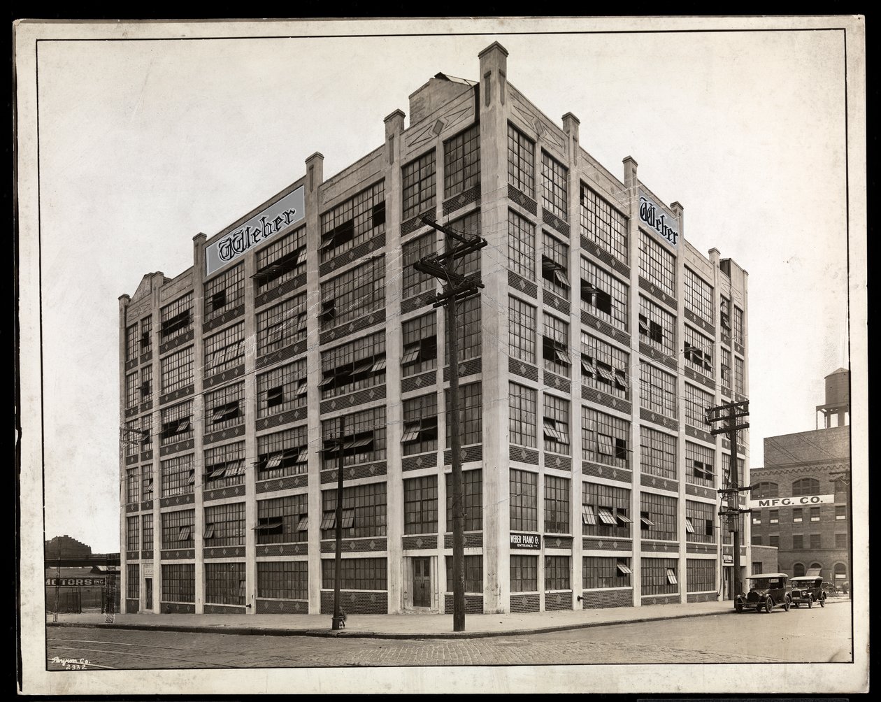 Fabryka The Aeolian Company, 138th Street i Willow Avenue, Bronx, Nowy Jork, 1924 (srebrny odbitka żelatynowa) autorstwa Byron Company