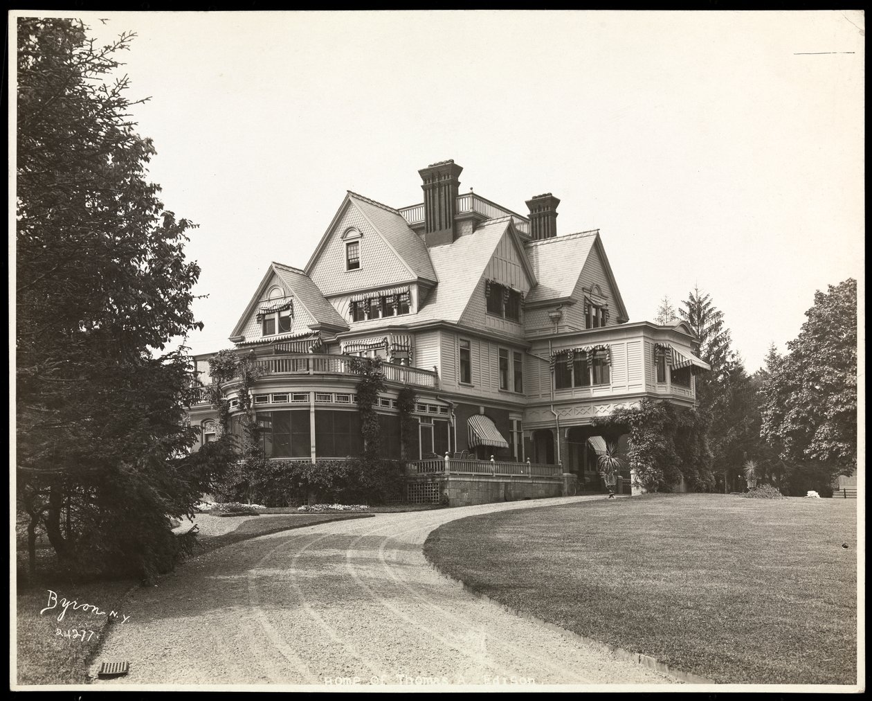 Dom Thomasa Edisona, 1920 (srebrny odbitka żelatynowa) autorstwa Byron Company