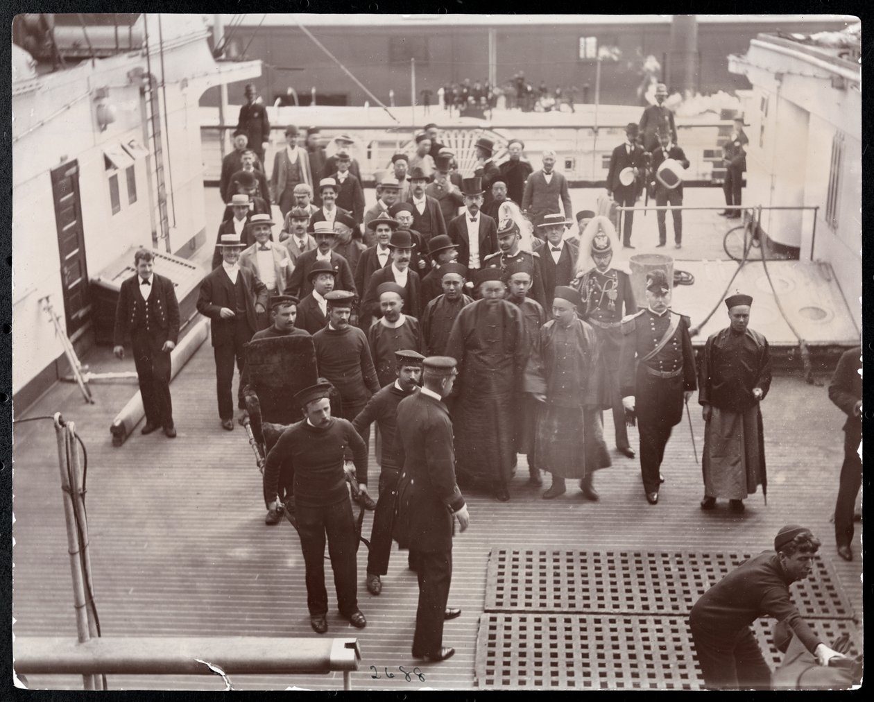 Chiński mąż stanu Li Hung-Chang podczas wizyty w USA, 1896 (srebrny odcisk żelatynowy) autorstwa Byron Company