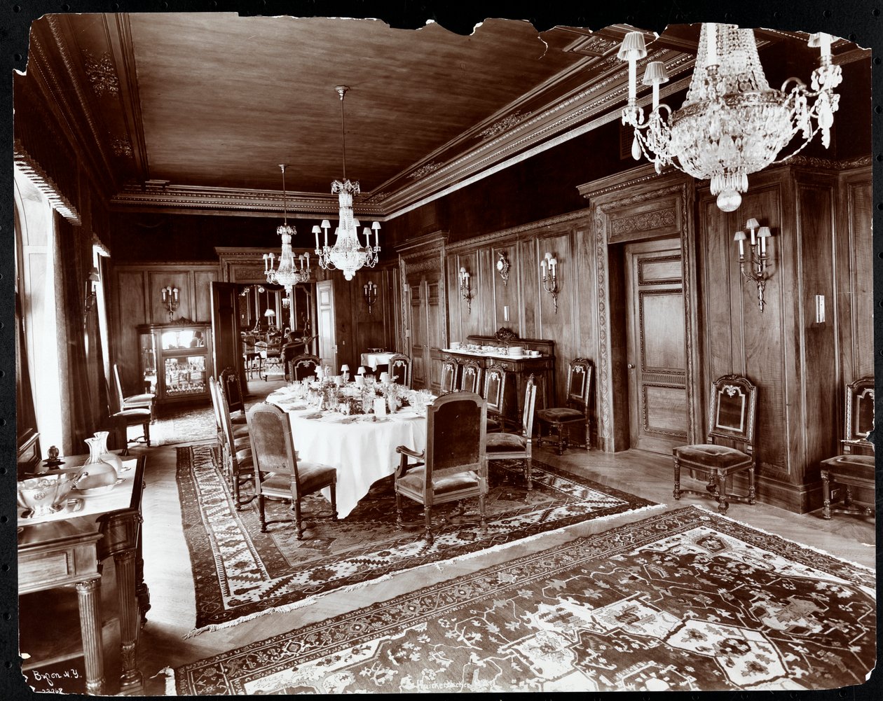 Jadalnia w Hotelu Knickerbocker, 1906 (srebrny odbitka żelatynowa) autorstwa Byron Company