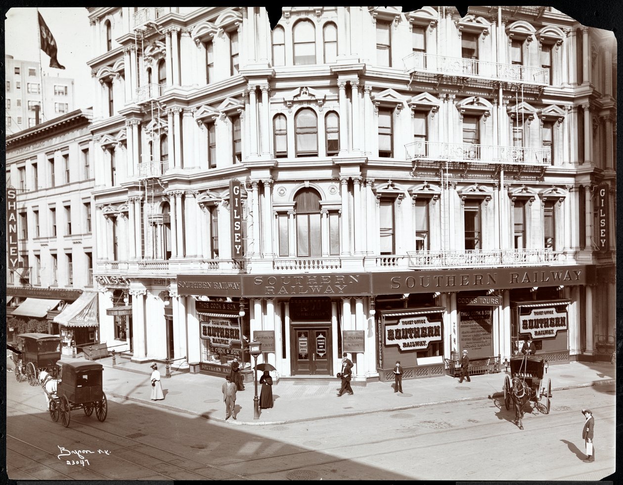 Gilsey House, Broadway i 29th Street, Nowy Jork, 1906 (srebrny odbitka żelatynowa) autorstwa Byron Company