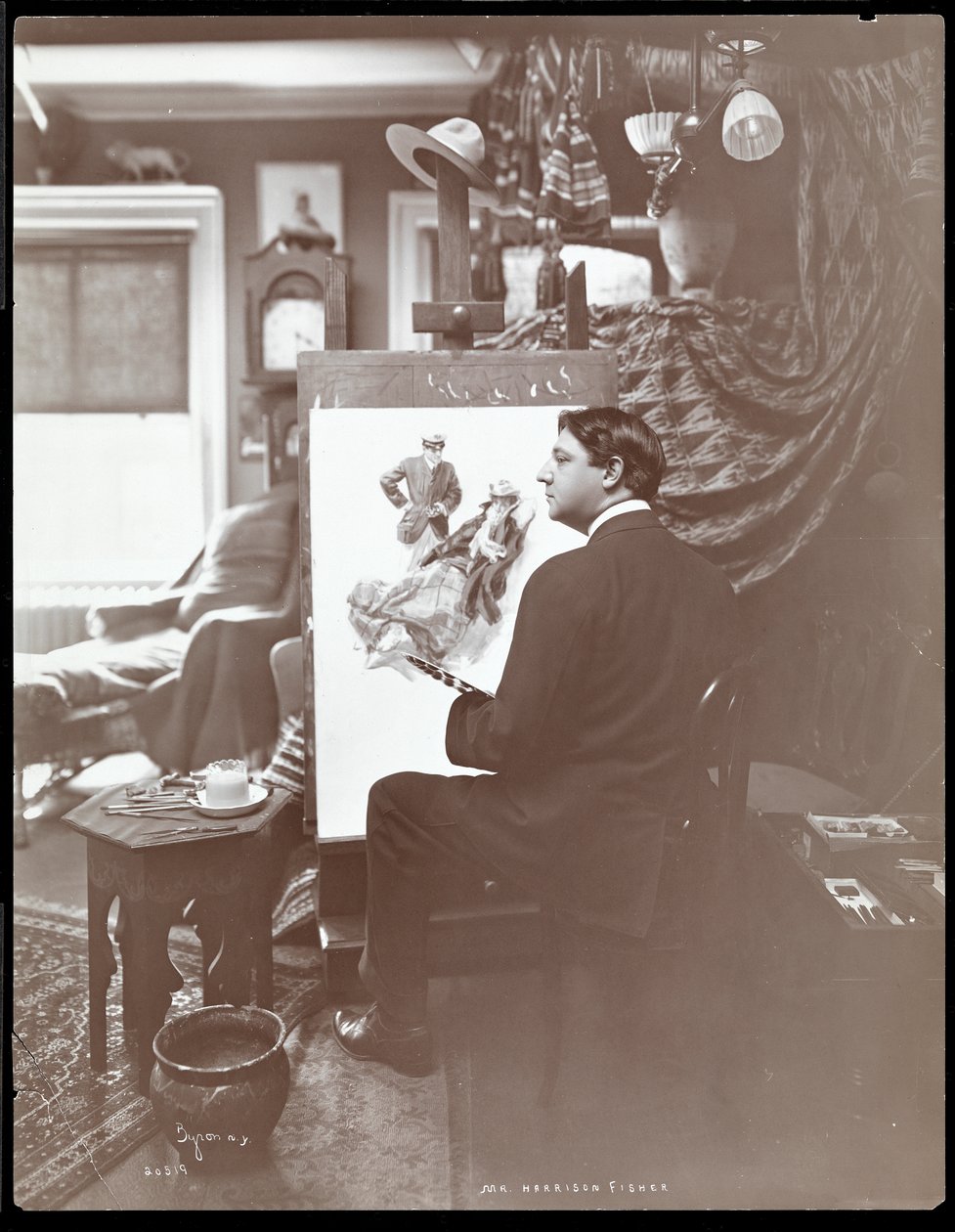 Pan Harrison Fisher, 1905 (odbitka żelatynowa) autorstwa Byron Company