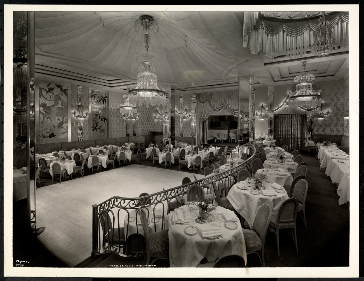 Pokój Iridium w hotelu St. Regis, 1937 (srebrny odbitka żelatynowa) autorstwa Byron Company