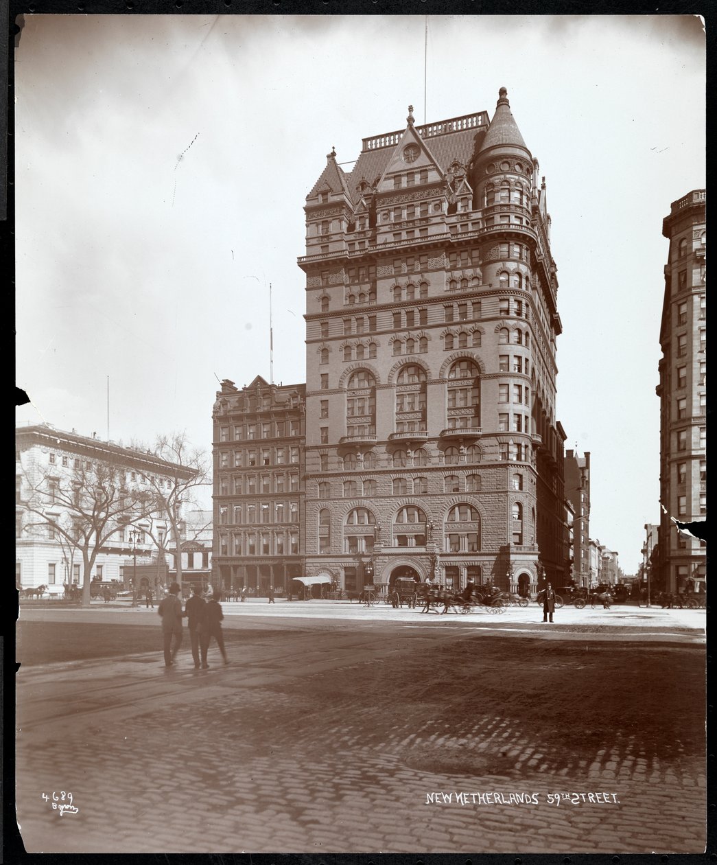 The New Netherland Hotel, 5th Avenue i 59th Street, Nowy Jork, 1898 (srebrny odbitka żelatynowa) autorstwa Byron Company