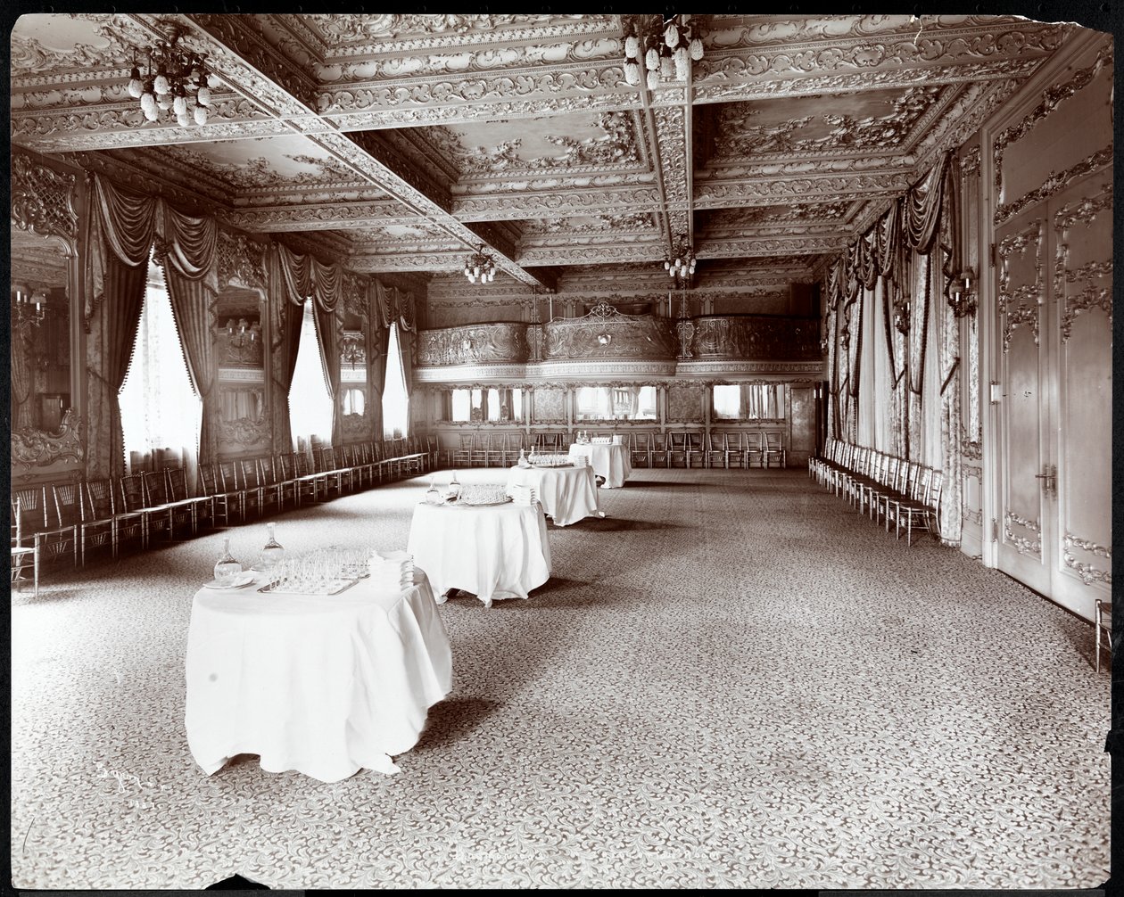 Recepcja w Hotelu Delmonico, 1902 (srebrny odbitka żelatynowa) autorstwa Byron Company