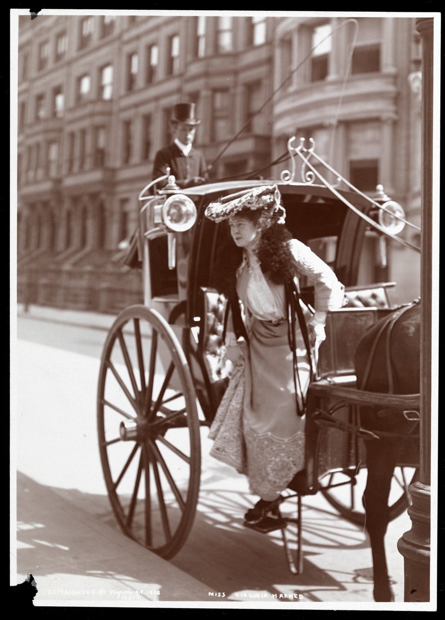 Virginia Harned (Pani E.H. Sothern, 1.) 1902 (odbitka żelatynowa) autorstwa Byron Company
