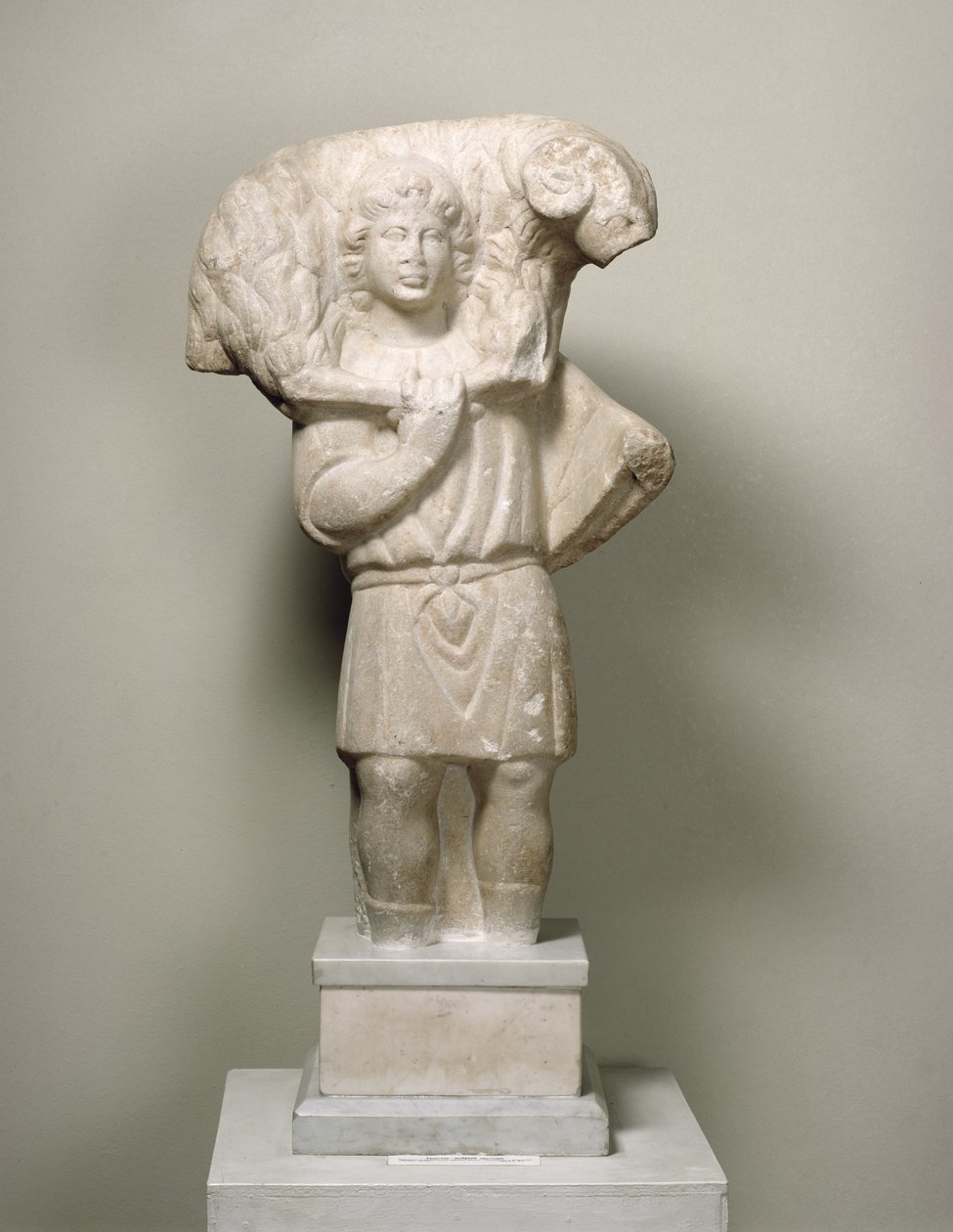 Chrystus, czyli Dobry Pasterz (marmur) autorstwa Byzantine