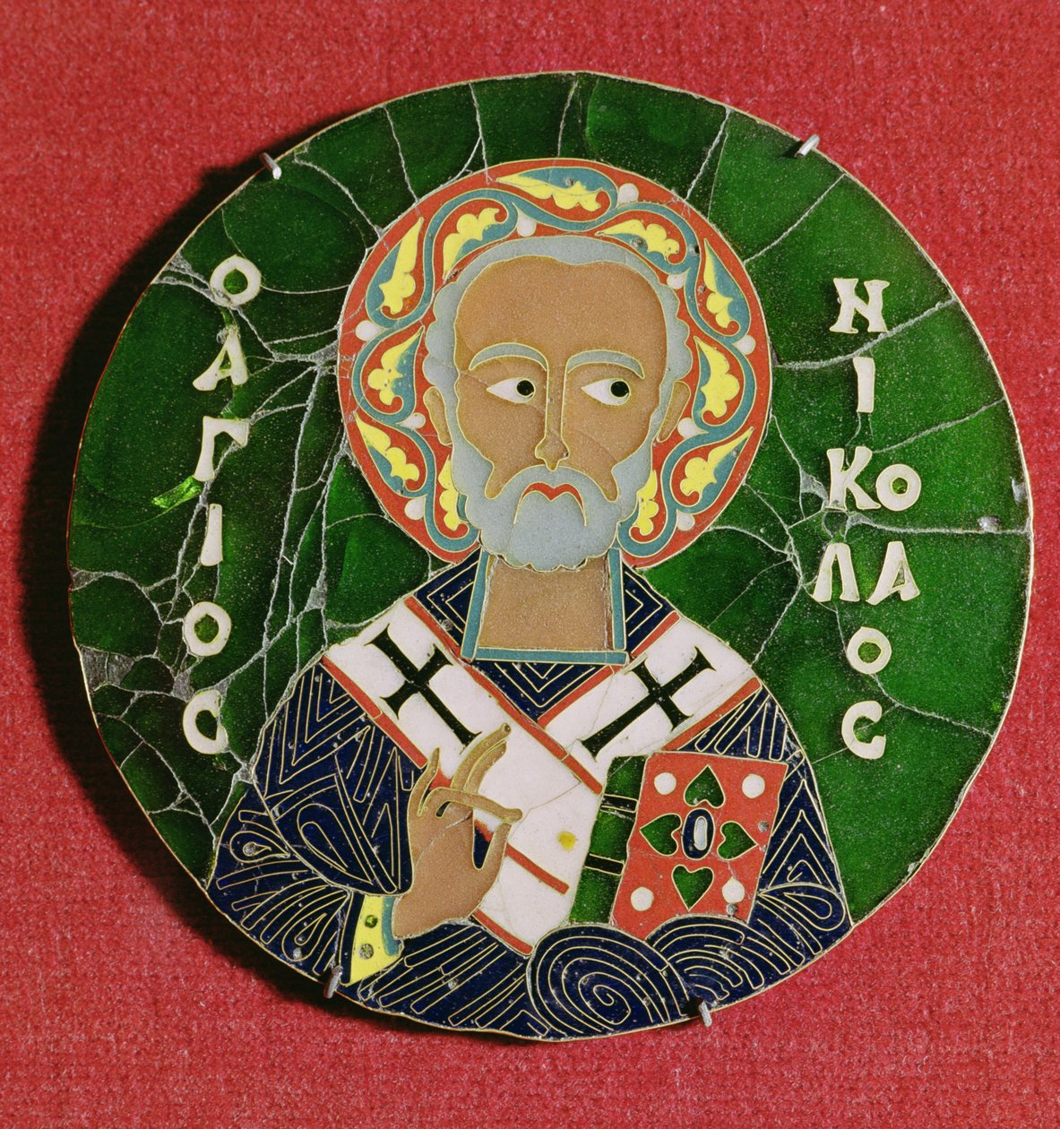 Św. Mikołaj (emalia) autorstwa Byzantine