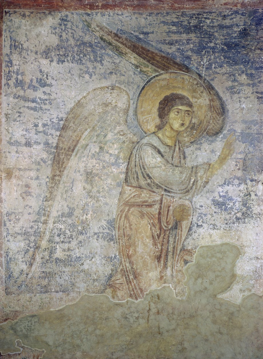 Archanioł Gabriel, fragment wnętrza kaplicy autorstwa Byzantine