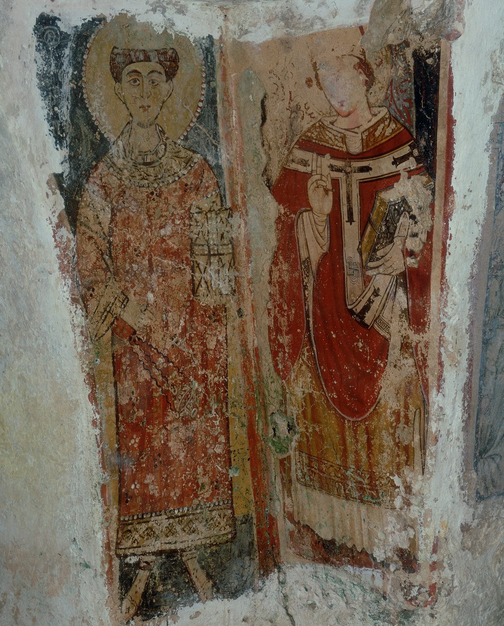 Święty diakon i święty biskup autorstwa Byzantine School