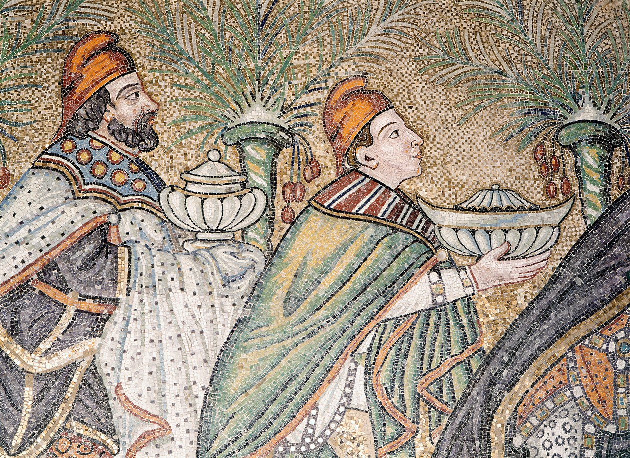 Dwóch Trzech Króli (mozaika) (detal 322564) autorstwa Byzantine School