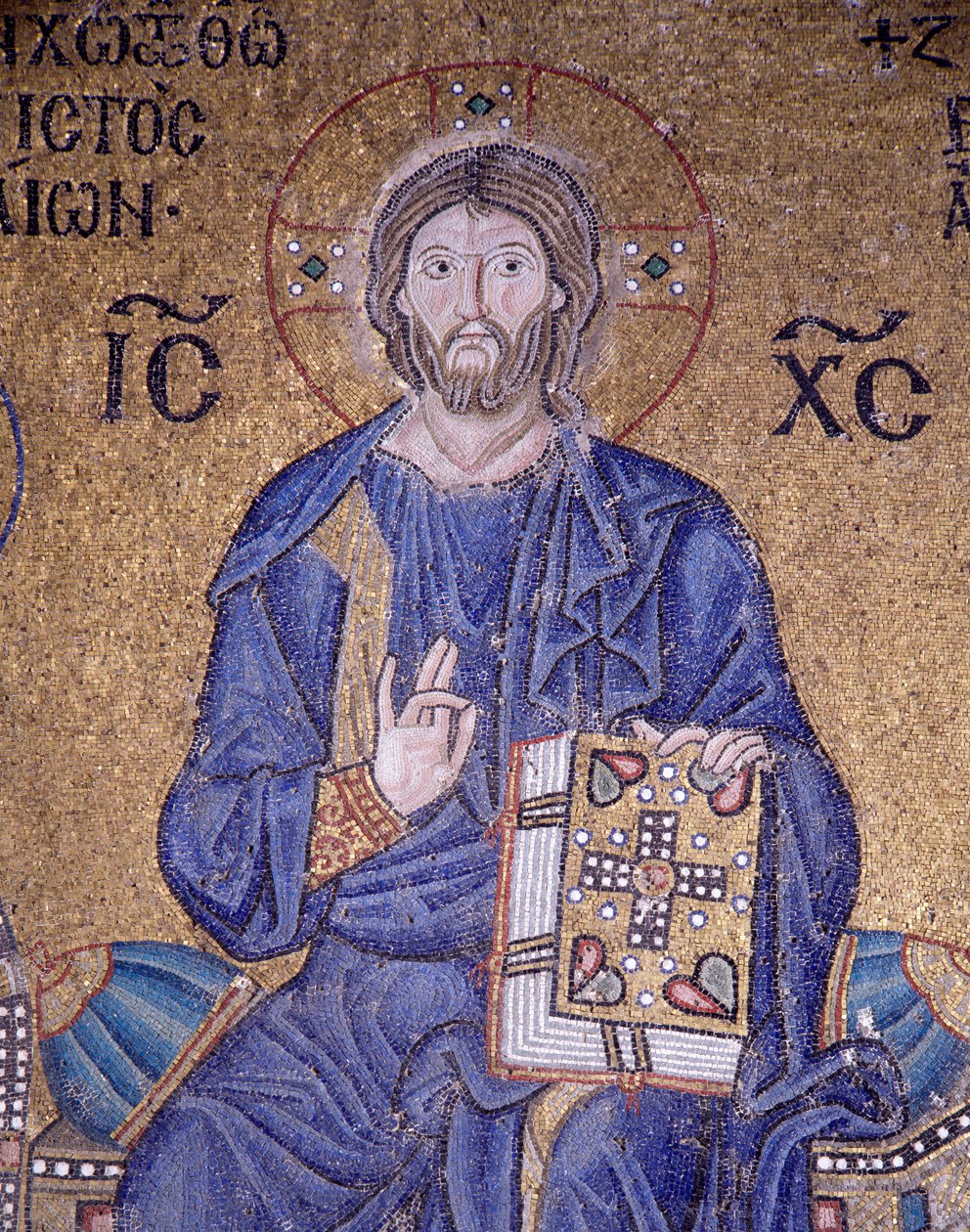Chrystus Pantokrator w Hagia Sophia (mozaika) autorstwa Byzantine