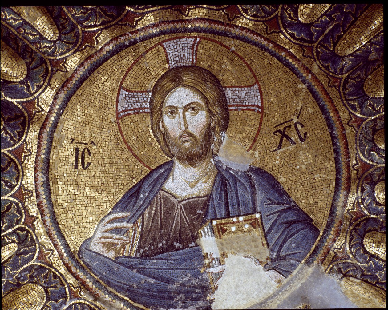 Chrystus Pantokrator (lub Chrystus w chwale) (Mozaika, V-XIV wiek) autorstwa Byzantine