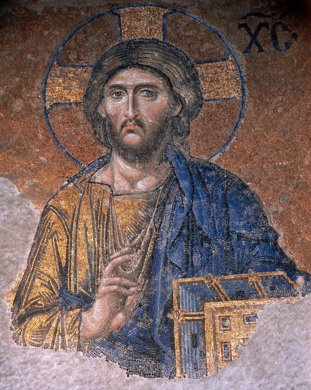 Deesis Chrystus w Hagia Sophia (mozaika) autorstwa Byzantine