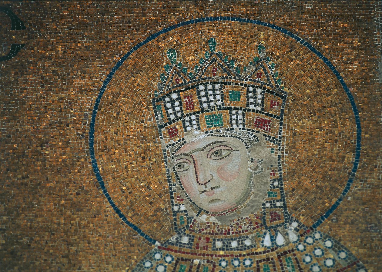 Cesarzowa Zoe w Hagia Sophia (mozaika) autorstwa Byzantine