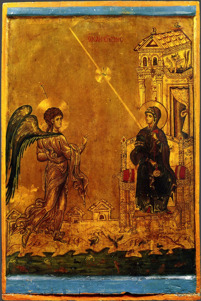 Zwiastowanie, XII wiek autorstwa Byzantine