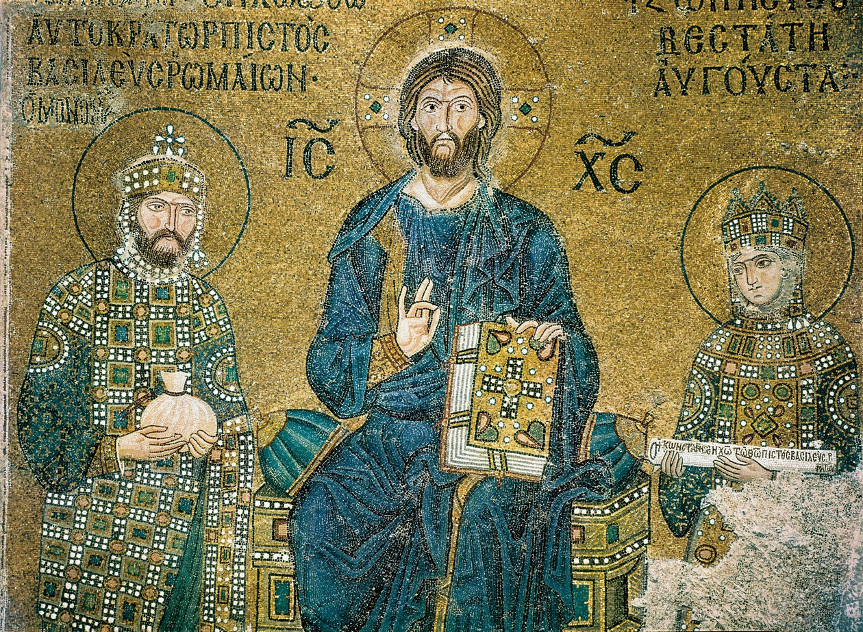 Mozaika Zoe, Hagia Sophia, Stambuł autorstwa Byzantine