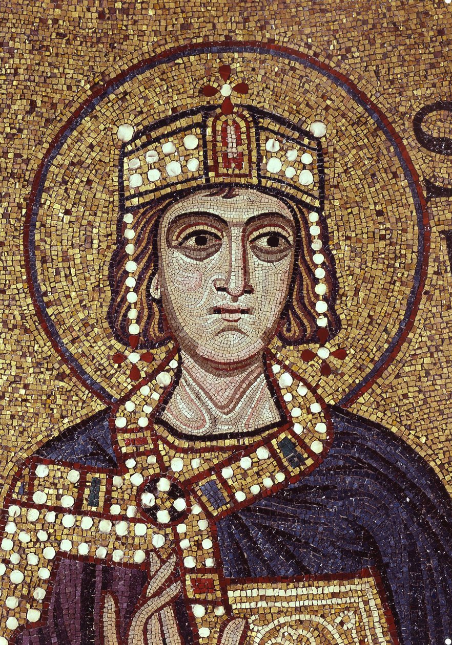 Król Salomon Fragment mozaiki wewnętrznej w bazylice św. Marka, XII w. autorstwa Byzantine Byzantine