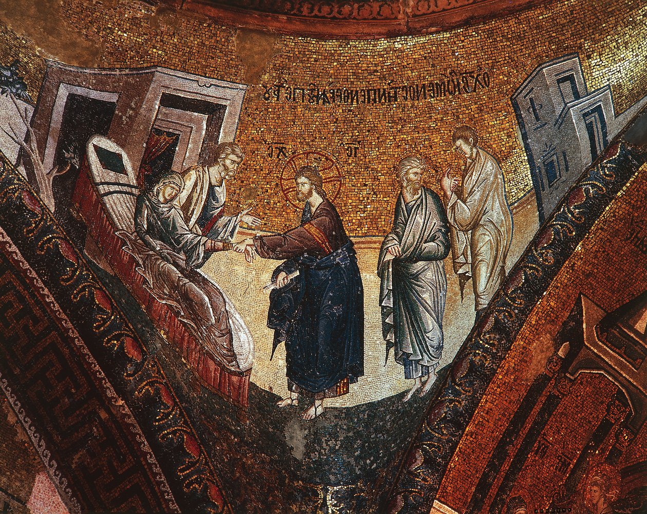 Śmierć Dziewicy (mozaika) autorstwa Byzantine Byzantine