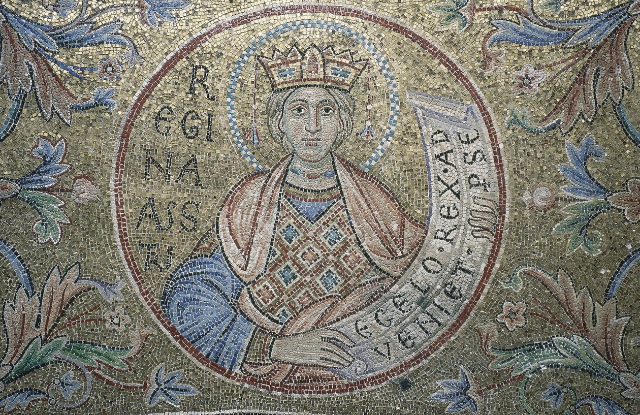 Królowa Saby Fragment mozaiki wewnętrznej w bazylice św. Marka, XIII w. autorstwa Byzantine Byzantine