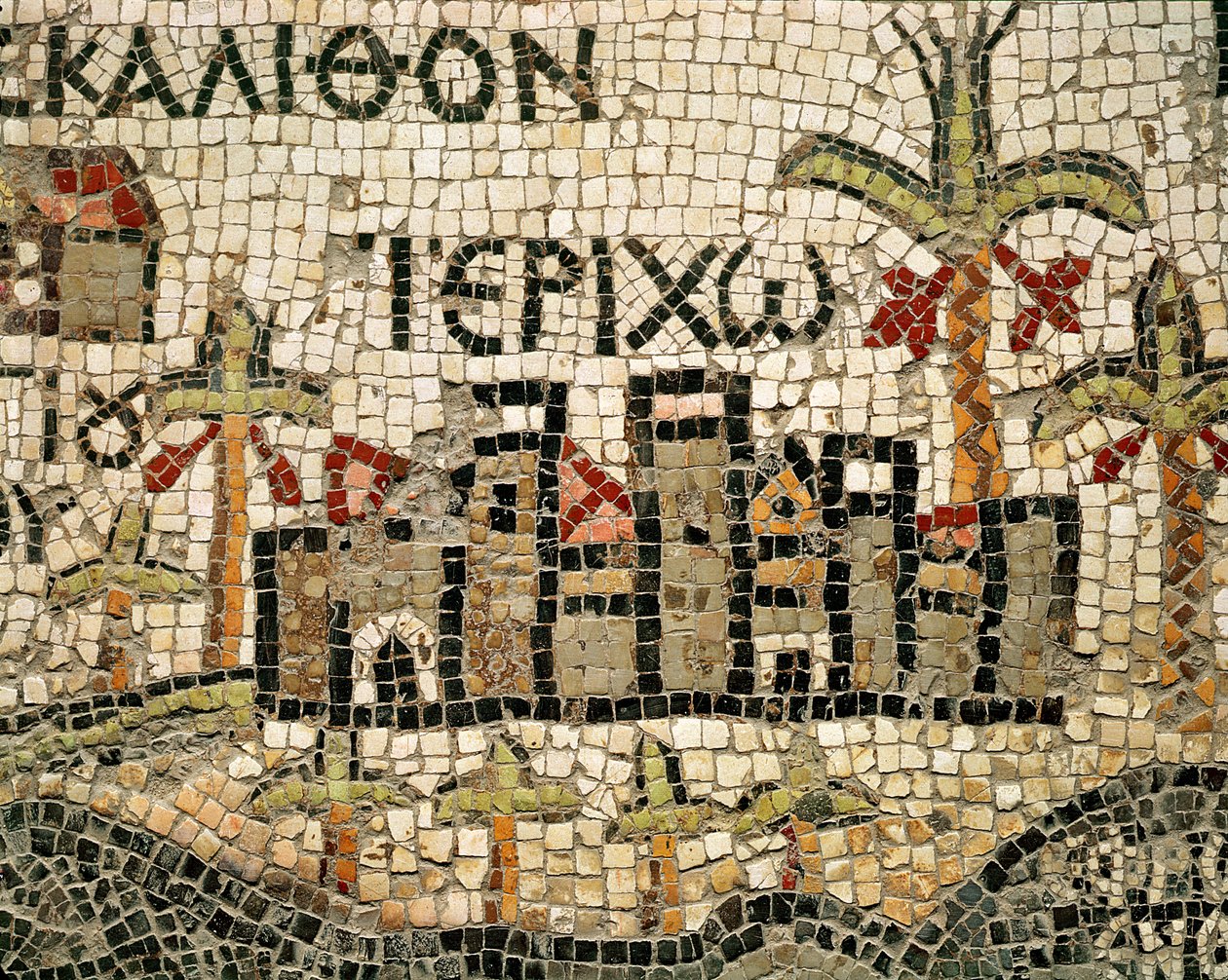 Szczegółowo mapa Jerycha autorstwa Byzantine School
