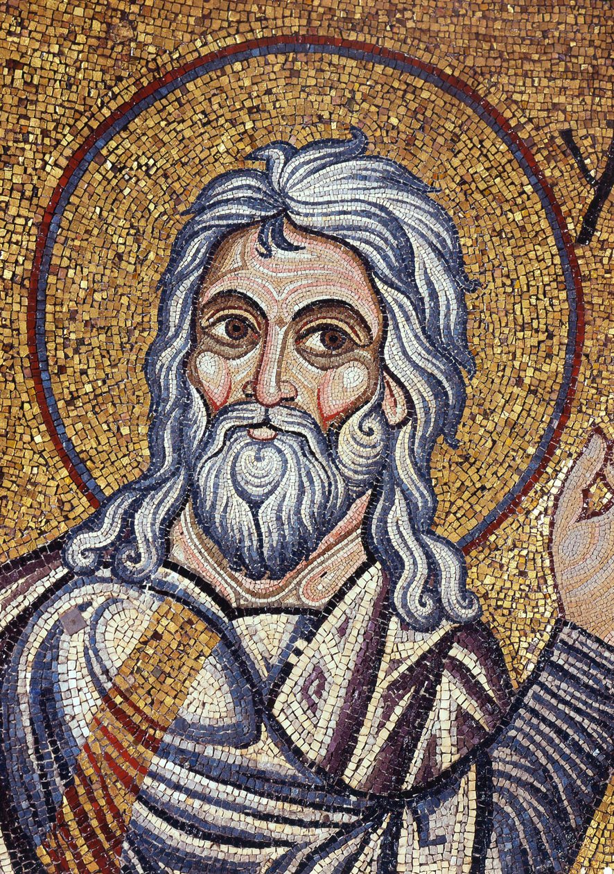 Fragment proroka Izajasza (mozaika) autorstwa Byzantine School
