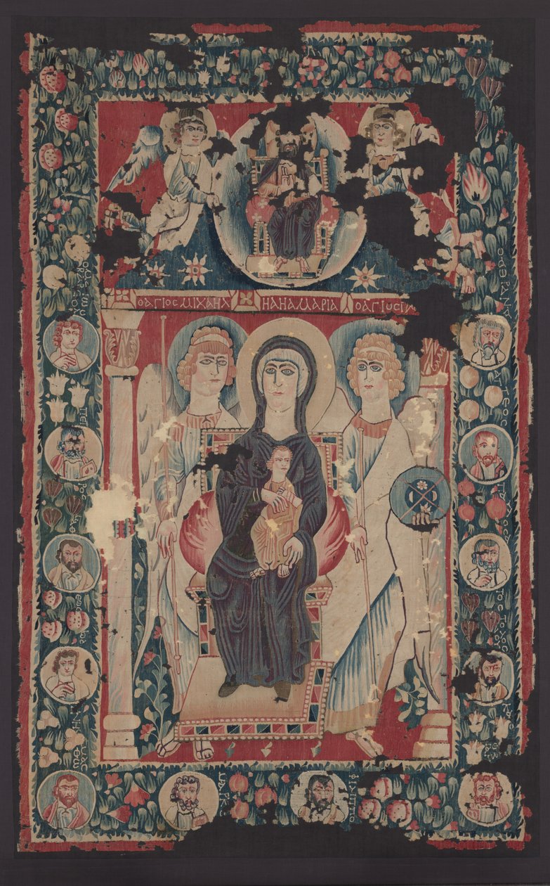 Ikona Matki Boskiej z Dzieciątkiem, 500s autorstwa Byzantine School