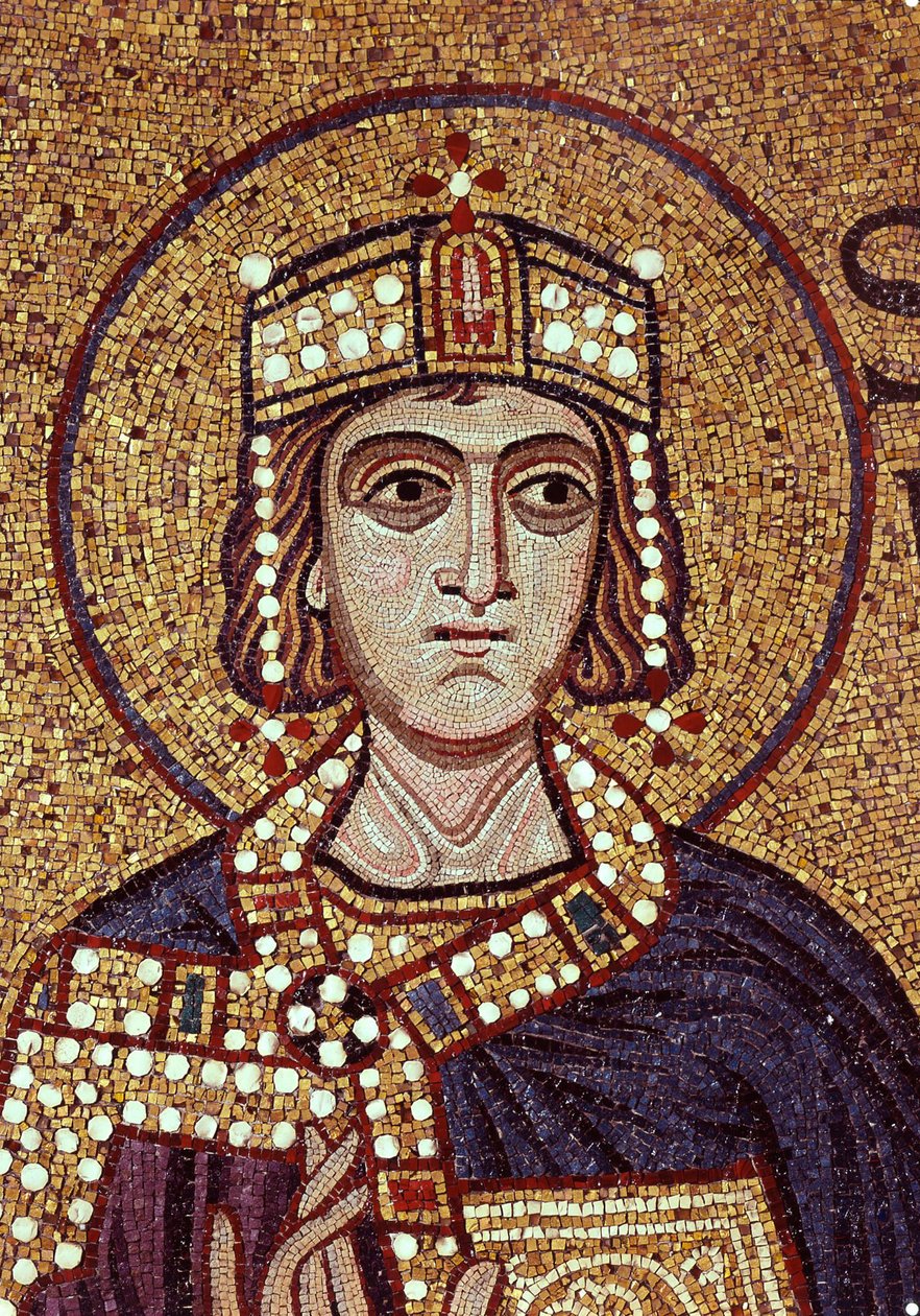Król Salomon (Szczegóły mozaiki wewnętrznej w Bazylice św. Marka) autorstwa Byzantine School