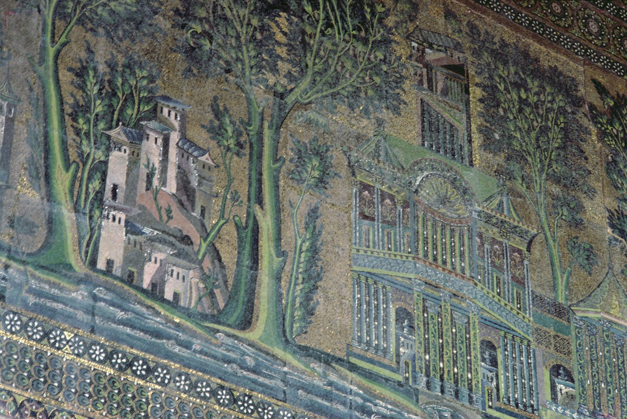 Mozaiki na portyku zachodnim, VIII w. (mozaika) autorstwa Byzantine School