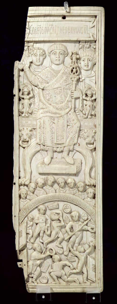 Panel z Dyptyku Konsula Areobindus, Konstantynopol, 506 AD (patrz także 199108) autorstwa Byzantine School