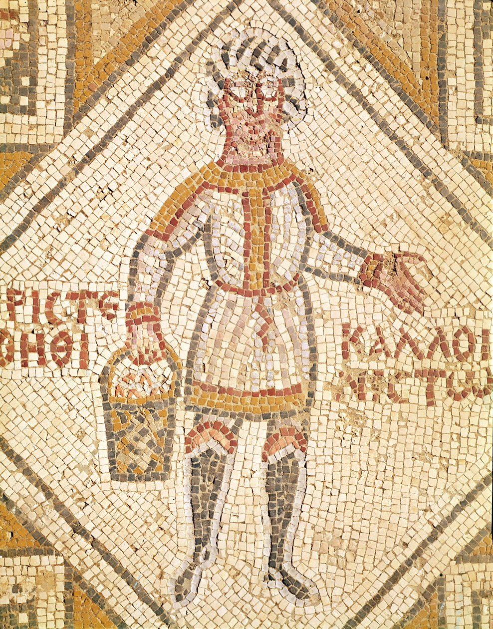 Detal chodnika budowniczego (mozaika) autorstwa Byzantine School