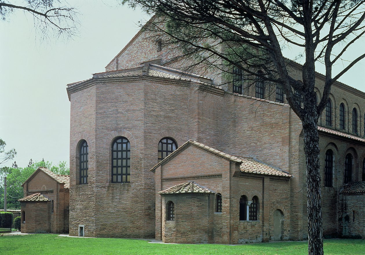 Tylna fasada bazyliki, 536 rne autorstwa Byzantine School