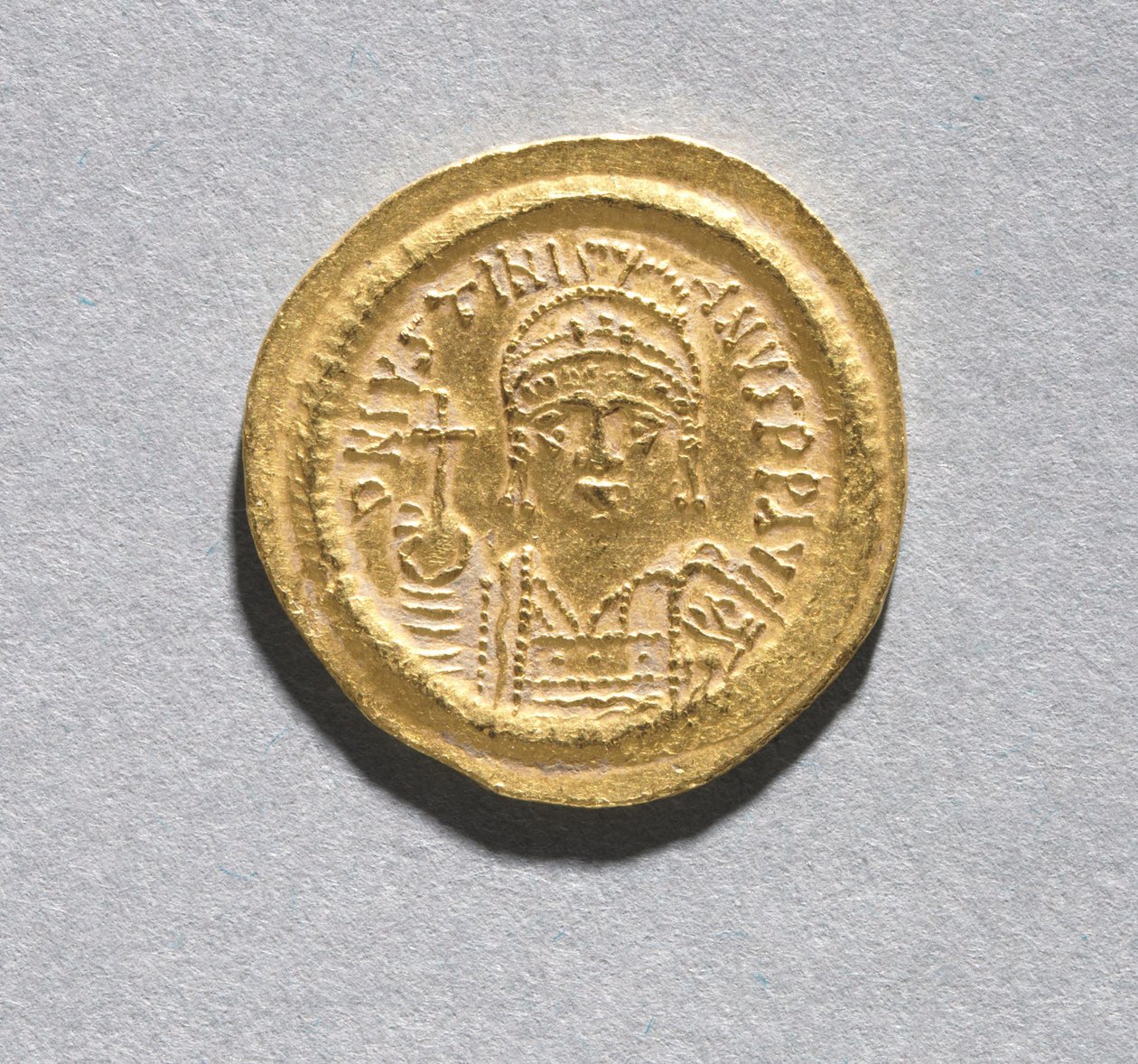 Solidus Justyniana I autorstwa Byzantine School