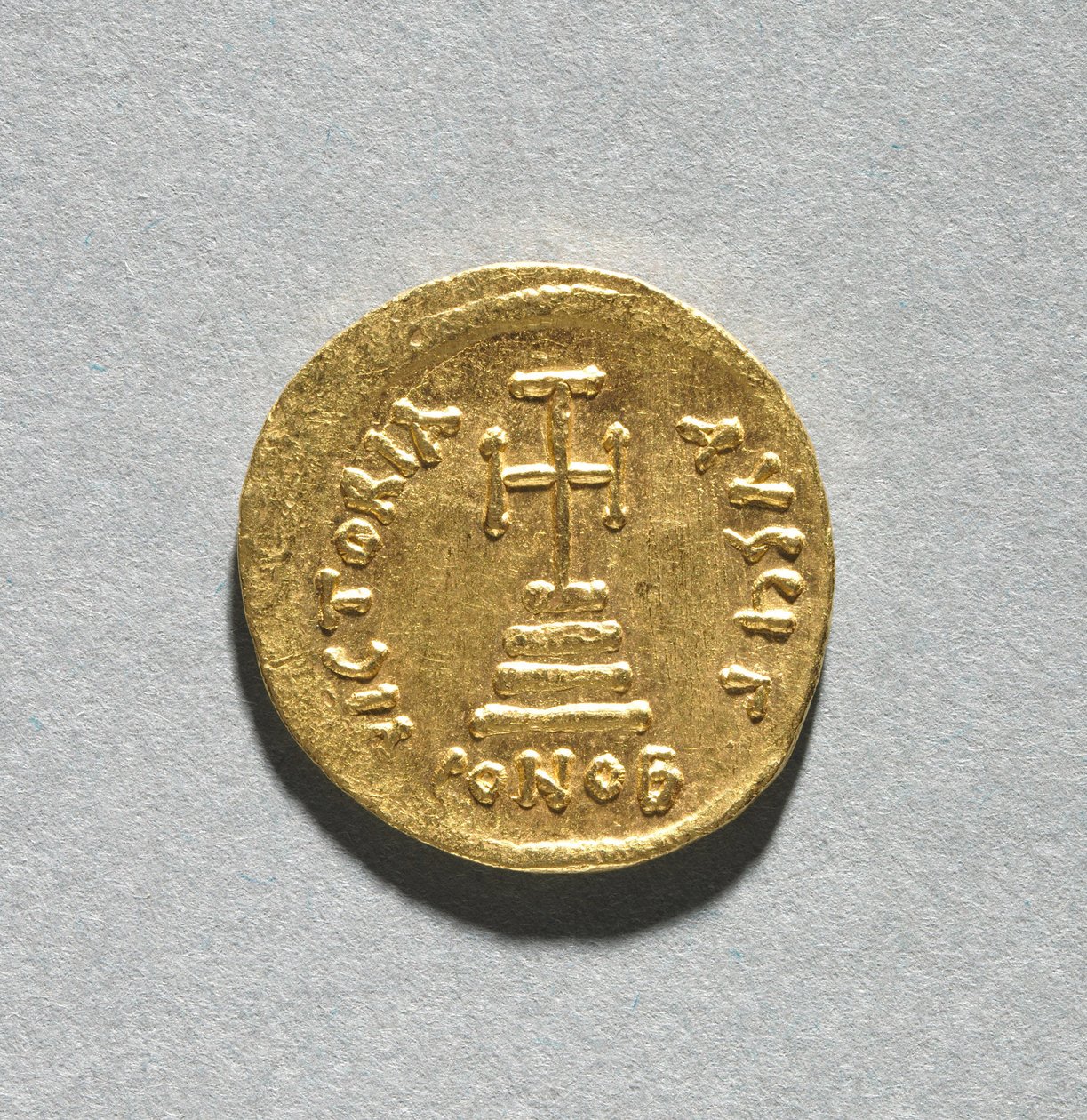 Solidus z Herakliuszem i jego synem Herakliuszem Konstantynem autorstwa Byzantine School
