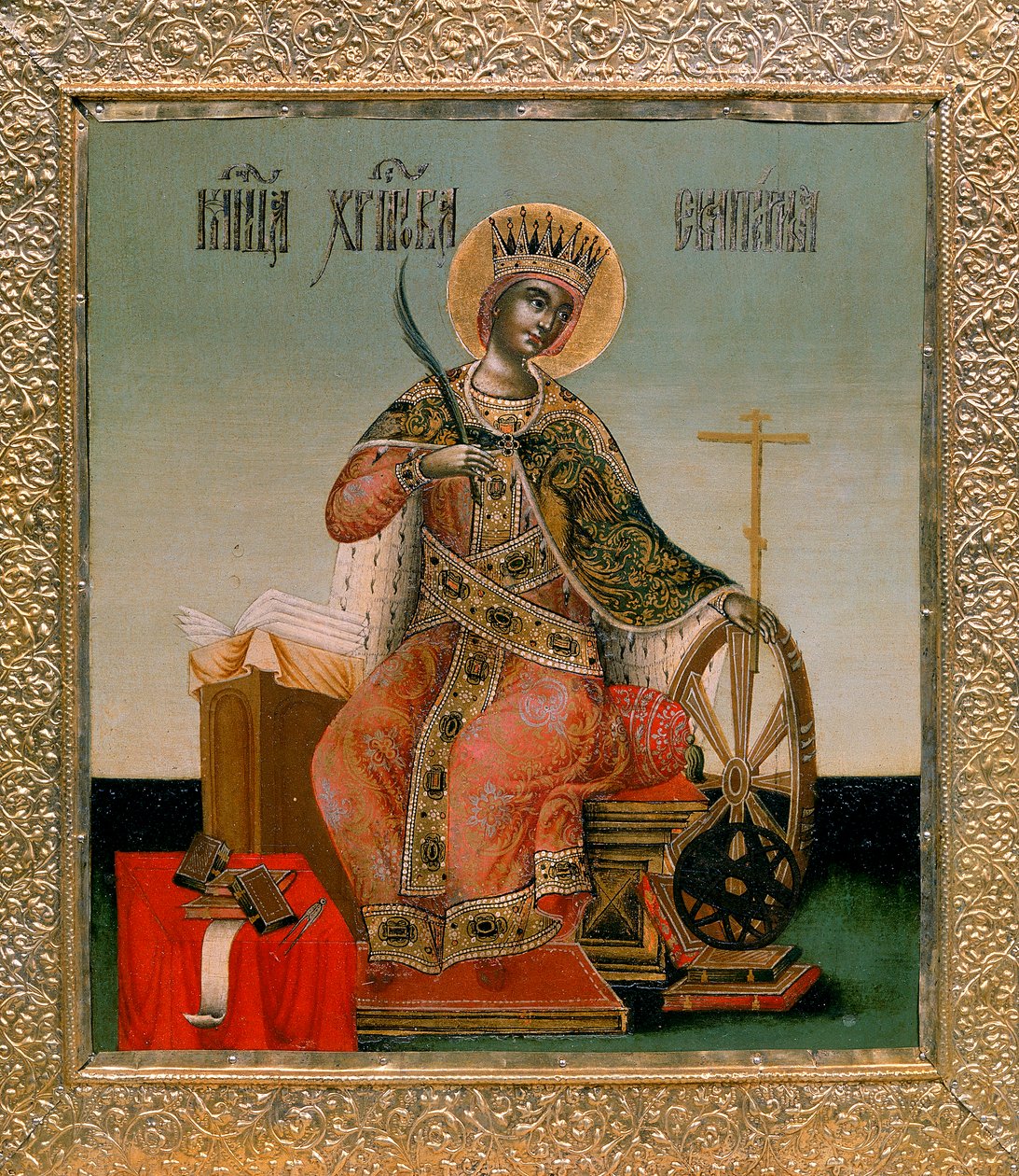 Św. Katarzyna Aleksandryjska autorstwa Byzantine School