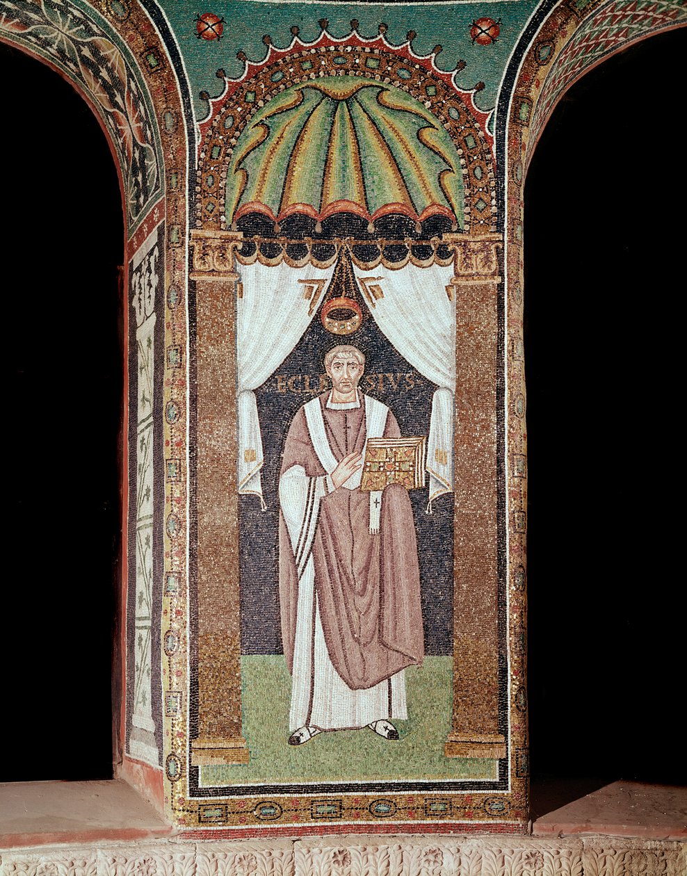 Ecclesia Biskupa (Szczegóły Mozaiki, VI wiek) autorstwa Byzantine School